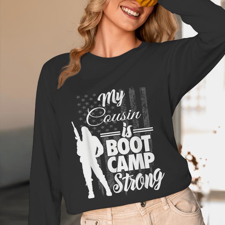 Boot Camp Graduation Military Cousin Support Tee Unisex Long Sleeve T-Shirt