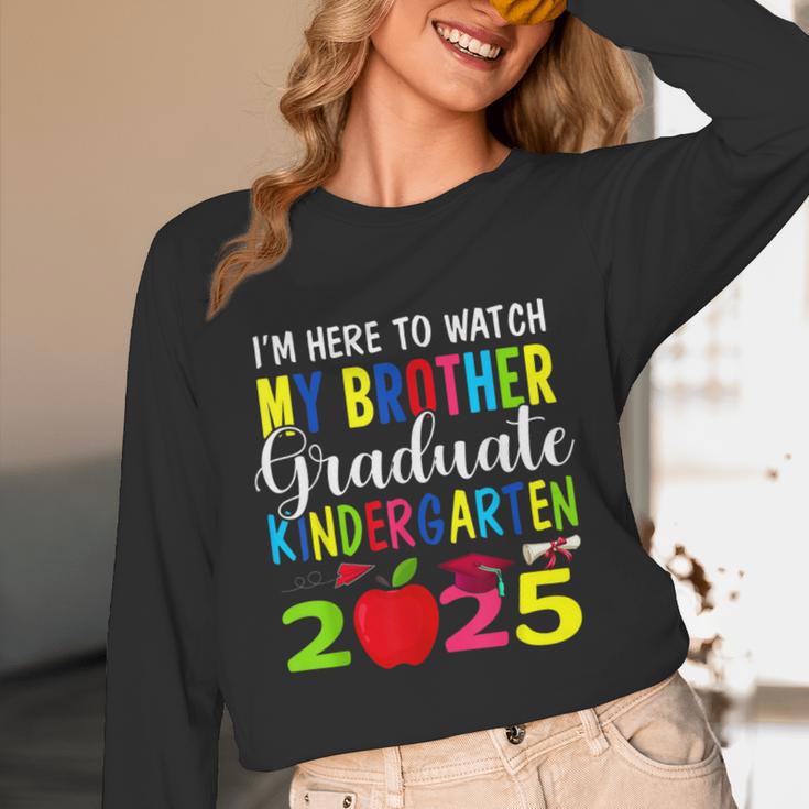 My Brother Graduated Kindergarten Class Of 2025 Graduation Unisex Long Sleeve T-Shirt