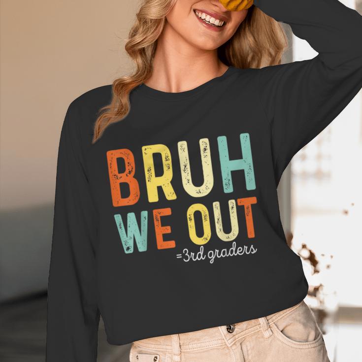 Bruh We Out 3rd Graders Third Grade Graduation Unisex Long Sleeve T-Shirt