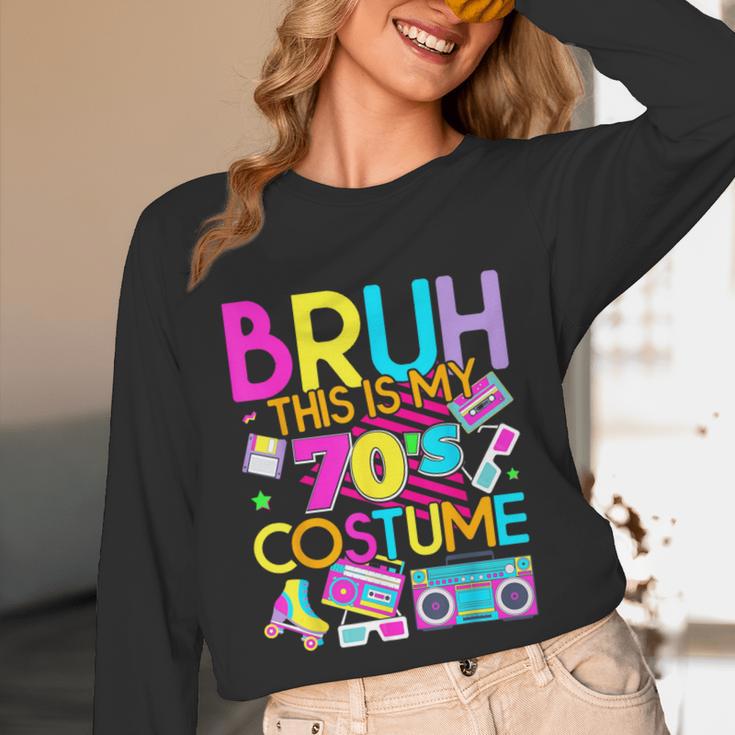 Bruh This Is My 70's Costume Nostalgia Mixtape 1970s Party Unisex Long Sleeve T-Shirt