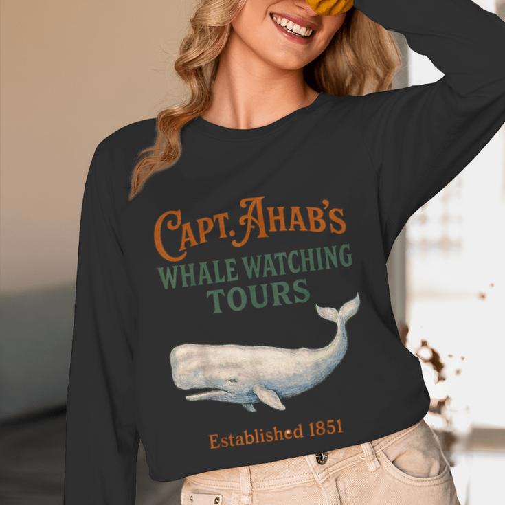 Captain Ahab’s Whale Watching Tours – Moby Book Parody Unisex Long Sleeve T-Shirt