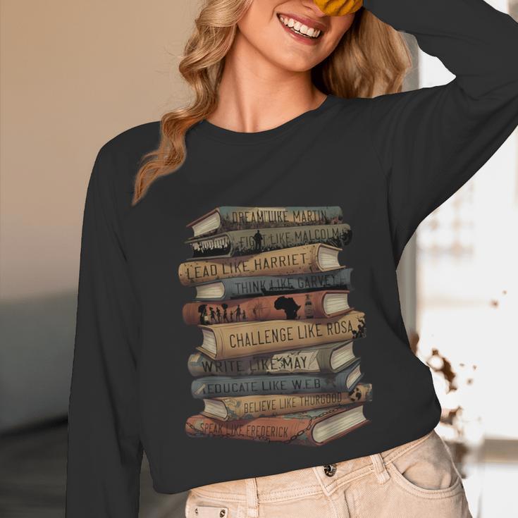 Celebrating History Month Floral Books Teacher Unisex Long Sleeve T-Shirt Celebrating History Month Floral Books Teacher Unisex Long Sleeve T-Shirt