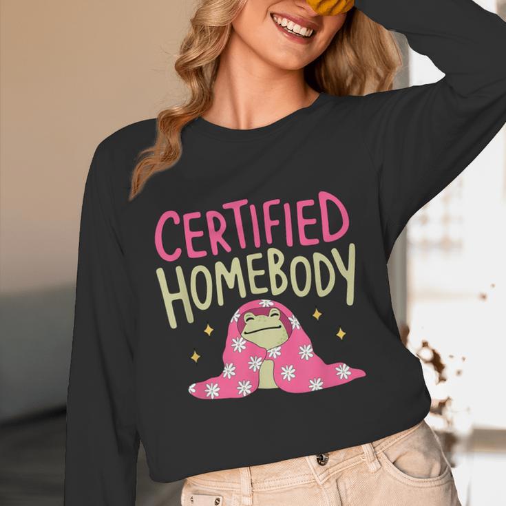Certified Homebody Trendy Frog Introvert Unisex Long Sleeve T-Shirt Certified Homebody Trendy Frog Introvert Unisex Long Sleeve T-Shirt