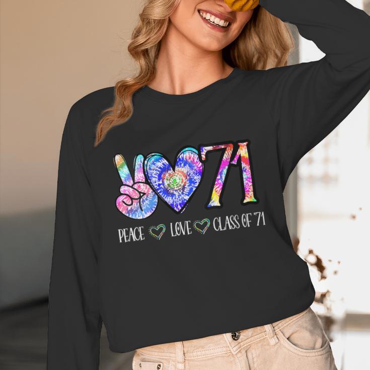 Class Of 1971 Shirt Tie Dye Senior Graduation Class Reunion Unisex Long Sleeve T-Shirt