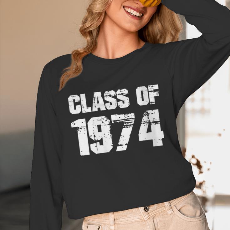Class Of 1974 High School College Graduation Reunion Unisex Long Sleeve T-Shirt
