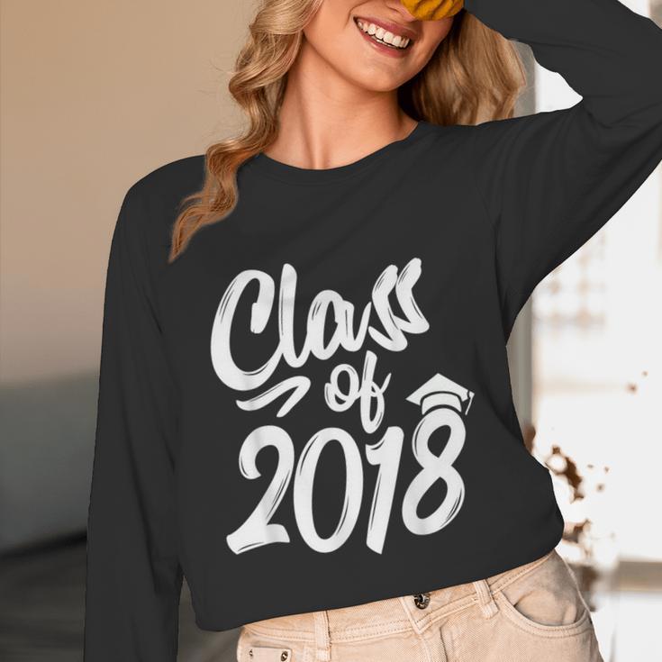 Class Of 2018 Graduation Cap Trendy Cute Unisex Long Sleeve T-Shirt