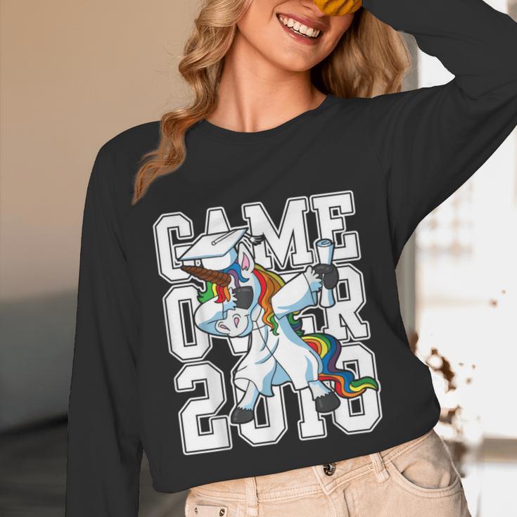Class Of 2018 Graduation Dabbing Unicorn Shirt Unisex Long Sleeve T-Shirt
