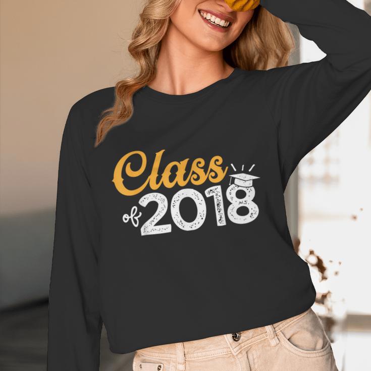 Class Of 2018 GraduationShirt Senior Boys Girls Men Women Unisex Long Sleeve T-Shirt