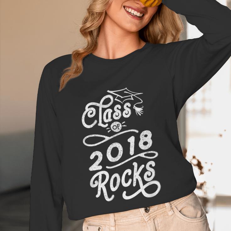 Class Of 2018 Rocks Seniors Graduation 2018 Unisex Long Sleeve T-Shirt