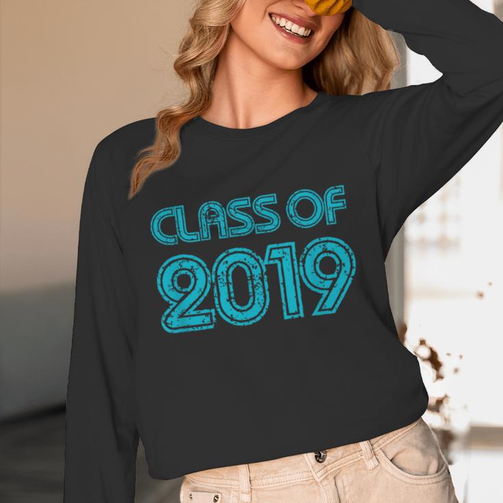 Class Of 2019 High School Graduation Teal Senior Unisex Long Sleeve T-Shirt