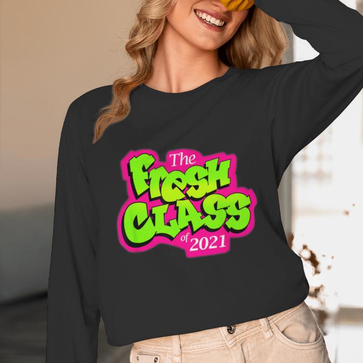 Class Of 2021 Senior Fresh 90's TV Style Grad For Graduation Unisex Long Sleeve T-Shirt