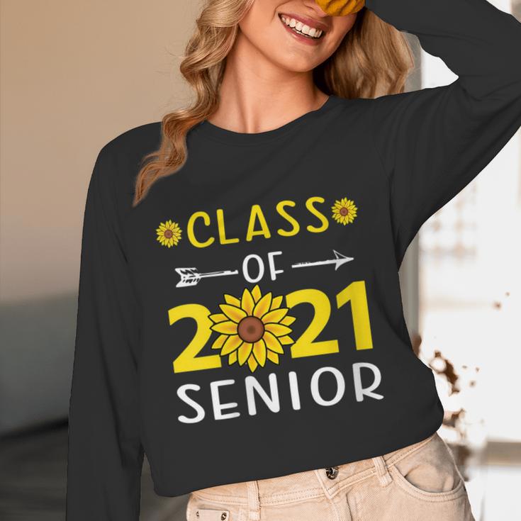 Class Of 2021 Senior Graduation Sunflower Unisex Long Sleeve T-Shirt