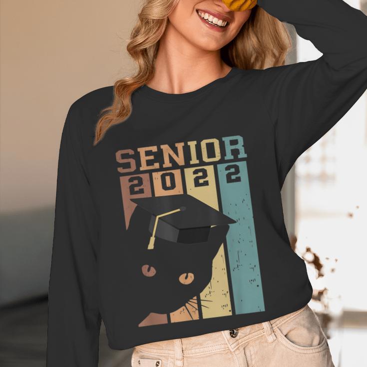 Class Of 2022 Graduation Cat Seniors Grad Unisex Long Sleeve T-Shirt