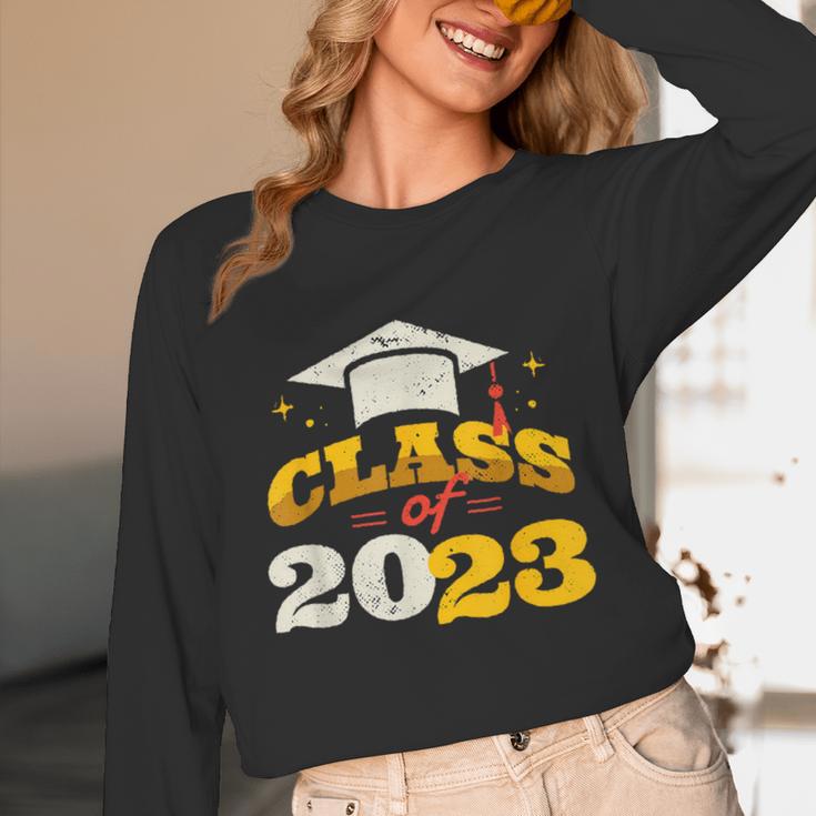 Class Of 2023 School Graduation Vintage Retro Class Of 2023 Unisex Long Sleeve T-Shirt