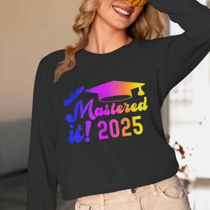Class Of 2025 Mastered It College Masters Degree Graduation Unisex Long Sleeve T-Shirt