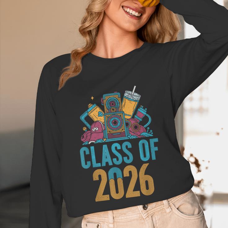 Class Of 2026 Retro Graduation Memory Nostalgia For Seniors Unisex Long Sleeve T-Shirt Class Of 2026 Retro Graduation Memory Nostalgia For Seniors Unisex Long Sleeve T-Shirt