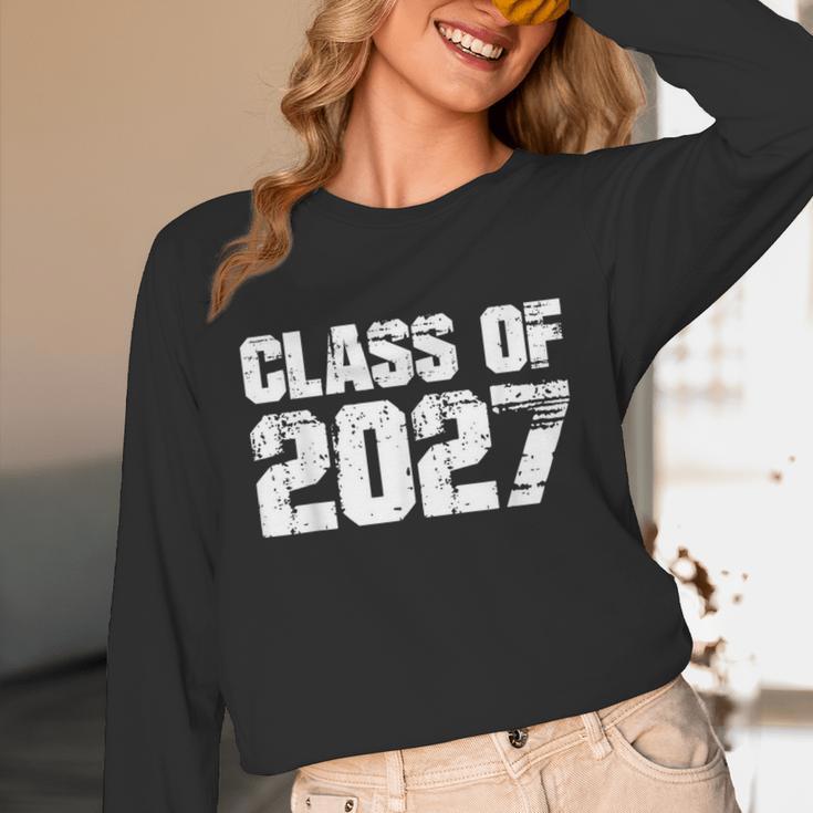 Class Of 2027 High School College Graduation Reunion T-Shirt Unisex Long Sleeve T-Shirt