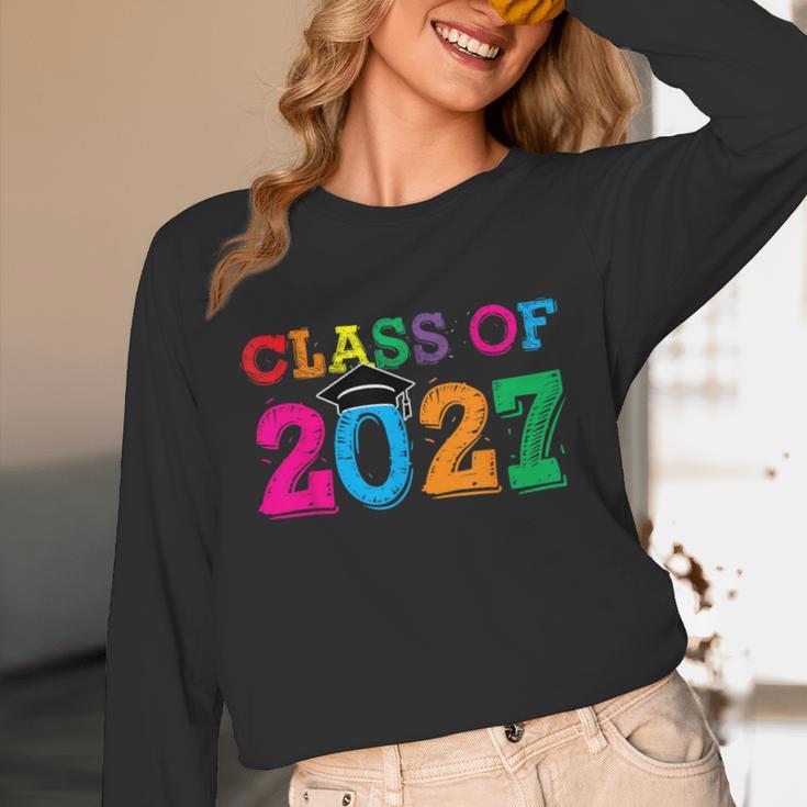 Class Of 2027 Shirt For Boys And Girls Fun 2027 Graduation Unisex Long Sleeve T-Shirt