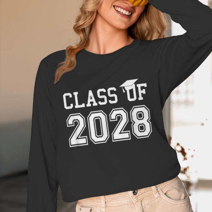 Class Of 2028 GraduationShirt Future School Graduate Unisex Long Sleeve T-Shirt