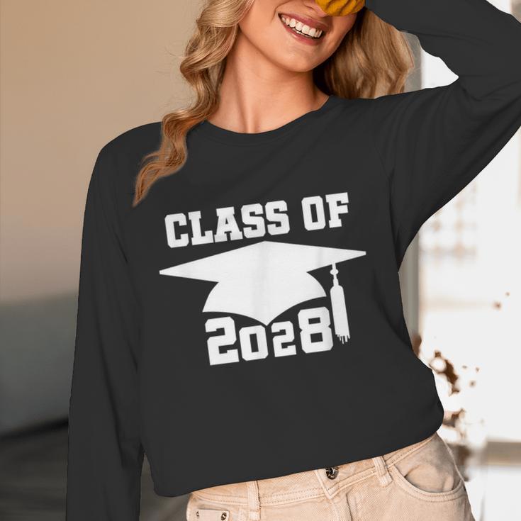 Class Of 2028 T-Shirt School Graduation Pride Tee Unisex Long Sleeve T-Shirt