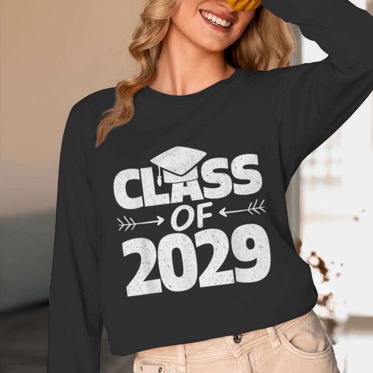 Class Of 2029 Shirt For Elementary Kids Graduation Unisex Long Sleeve T-Shirt