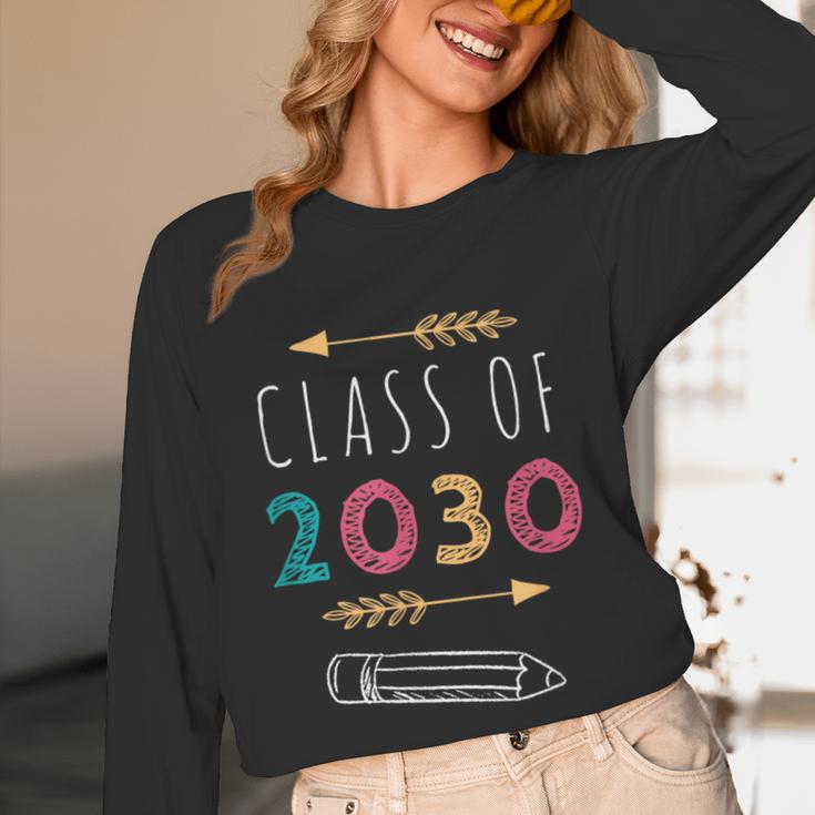 Class Of 2030 Grow With Me 2nd Grade Graduation Unisex Long Sleeve T-Shirt