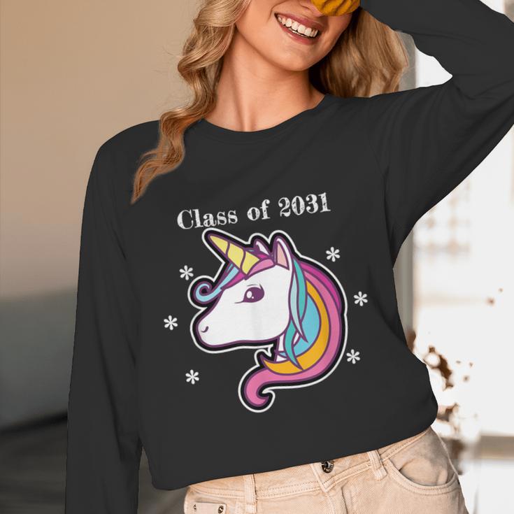 Class Of 2031 Graduation Year UnicornShirt Unisex Long Sleeve T-Shirt