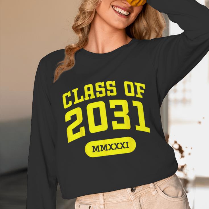 Class Of 2031 Shirts For Kindergarten Photo To Graduation Unisex Long Sleeve T-Shirt