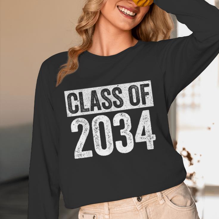 Class Of 2034 Shirt Senior 2034 Graduation Unisex Long Sleeve T-Shirt