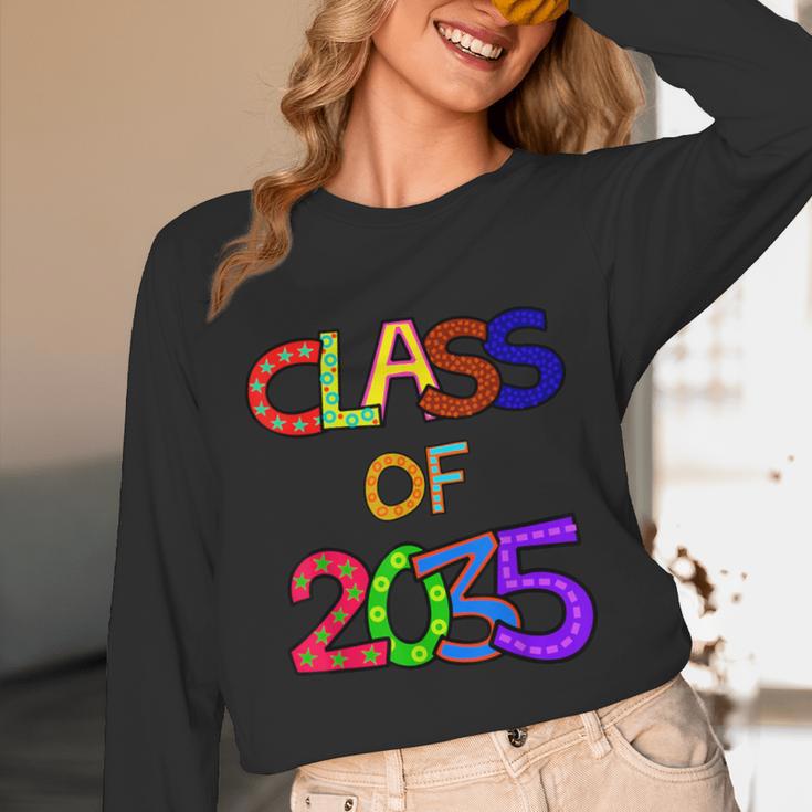 Class Of 2035 Grow With Me Kindergarten Graduation Unisex Long Sleeve T-Shirt