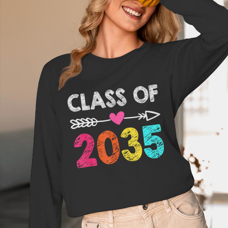 Class Of 2035 Kindergarten Pre K Grow With Me Graduation Unisex Long Sleeve T-Shirt