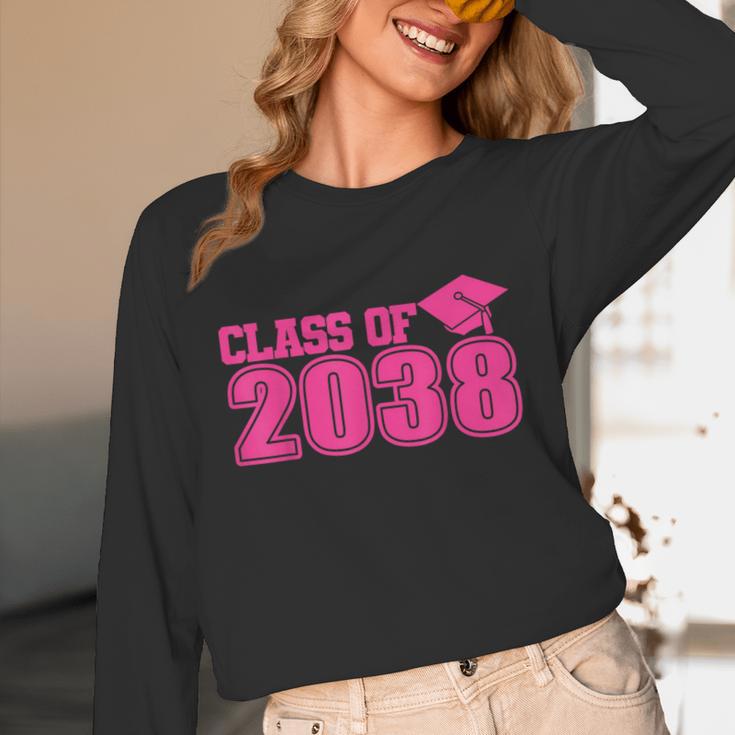 Class Of 2038 Pink Girls Growing Up School Memory Graduation Unisex Long Sleeve T-Shirt