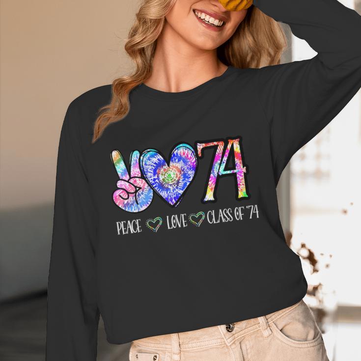 Class Of 74 1974 50th Class Reunion Tie Dye Graduation Items Unisex Long Sleeve T-Shirt
