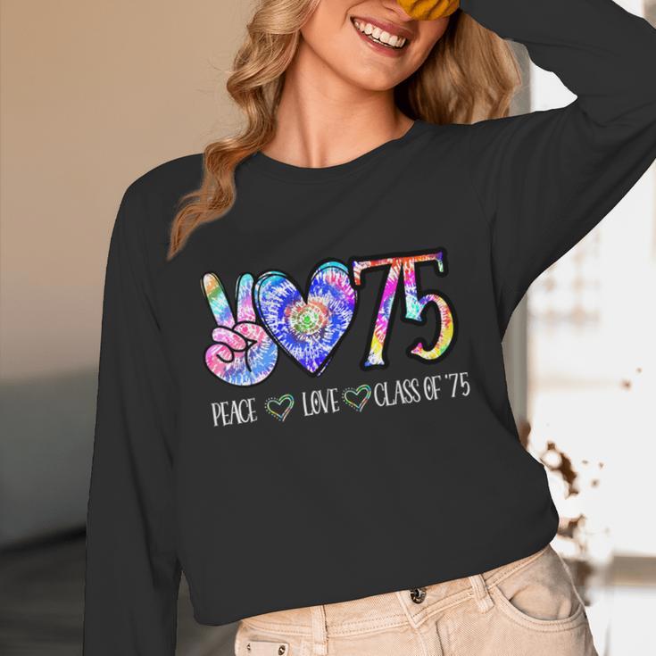 Class Of 75 1975 50th Class Reunion Tie Dye Graduation Items Unisex Long Sleeve T-Shirt