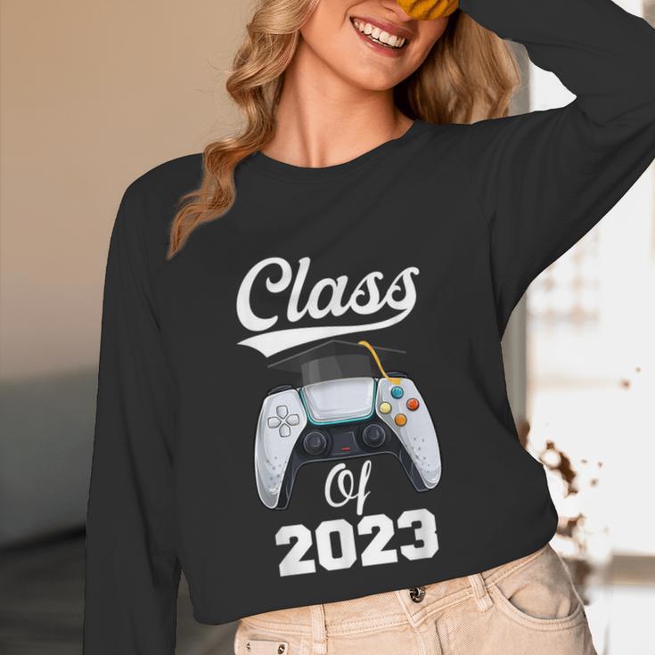 Class Of Gamer 2023 Shirt Graduation Game Boy Graduate Unisex Long Sleeve T-Shirt