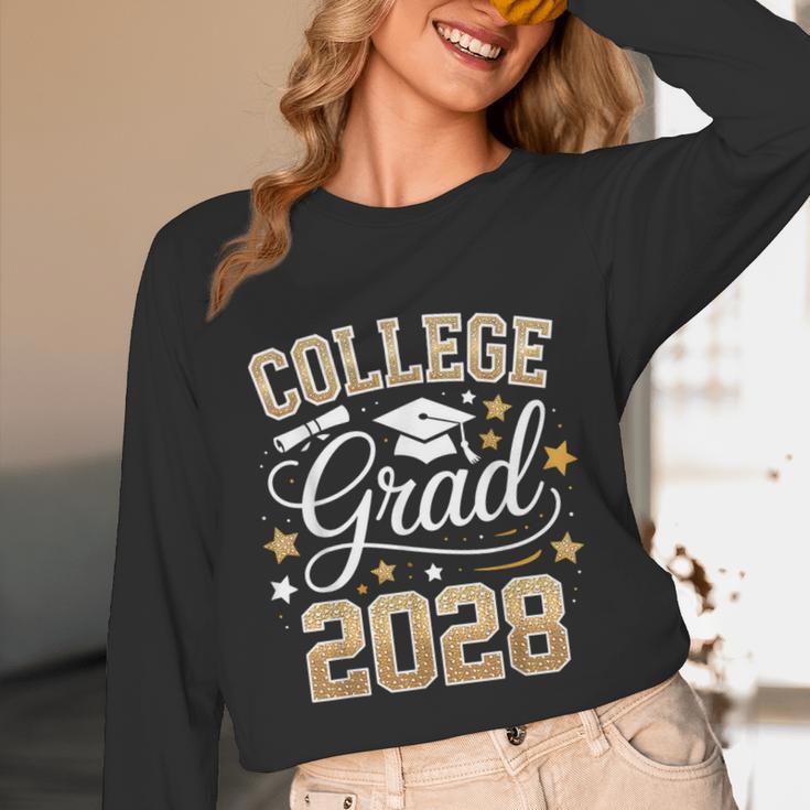 College Grad Class Of 2028 Senior Graduate Graduation 2028 Unisex Long Sleeve T-Shirt