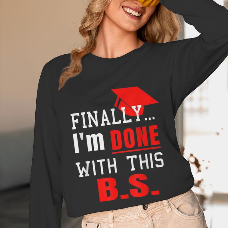 College GraduationShirt Senior Finally Done Unisex Long Sleeve T-Shirt