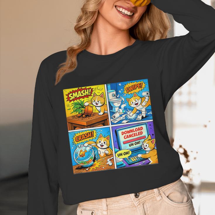 Comic Reader Comic Book Merch Vintage Reading Comic Books Unisex Long Sleeve T-Shirt