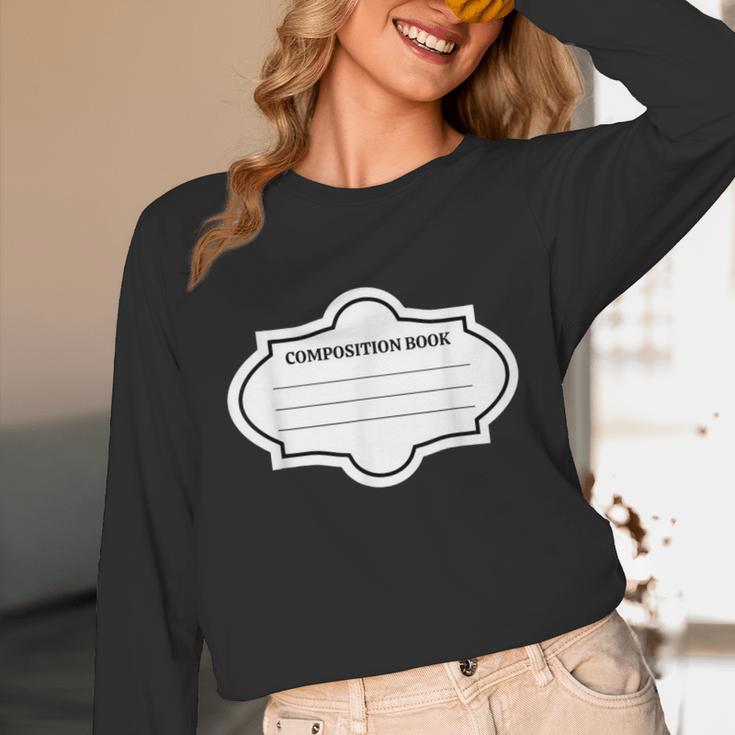 Composition Book Notebook Teacher's Halloween Group Costume Unisex Long Sleeve T-Shirt Composition Book Notebook Teacher's Halloween Group Costume Unisex Long Sleeve T-Shirt