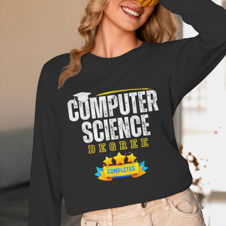 Computer Science Degree Graduation Senior Celebration Grad Unisex Long Sleeve T-Shirt