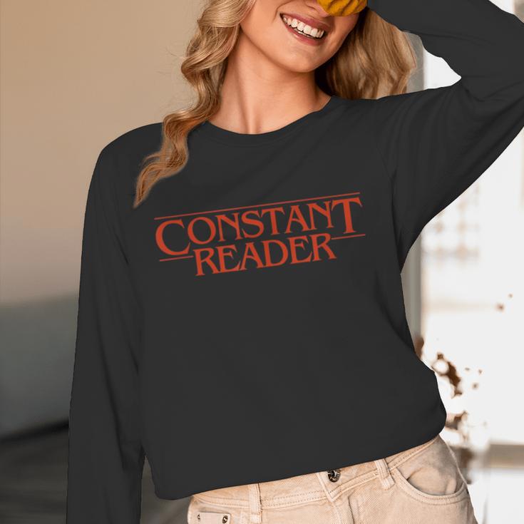 Constant Reader Fan Of Horror Suspense Books Bibliophile Unisex Long Sleeve T-Shirt