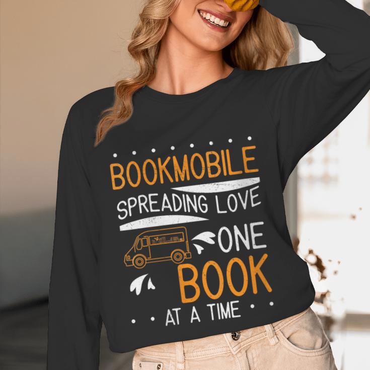 Cool Bookmobile Librarian Spreading Love One Book At A Time Unisex Long Sleeve T-Shirt