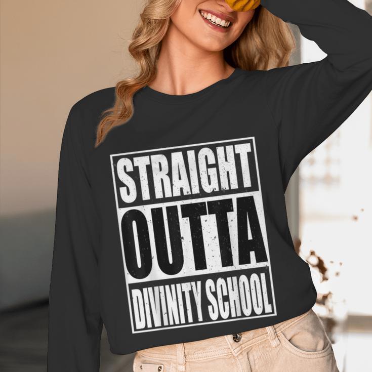 Cool Straight Outta Divinity School Graduation Shirt Unisex Long Sleeve T-Shirt