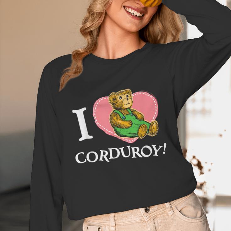 Corduroy I Heart Corduroy Teddy Bear Retro Children's Book Unisex Long Sleeve T-Shirt