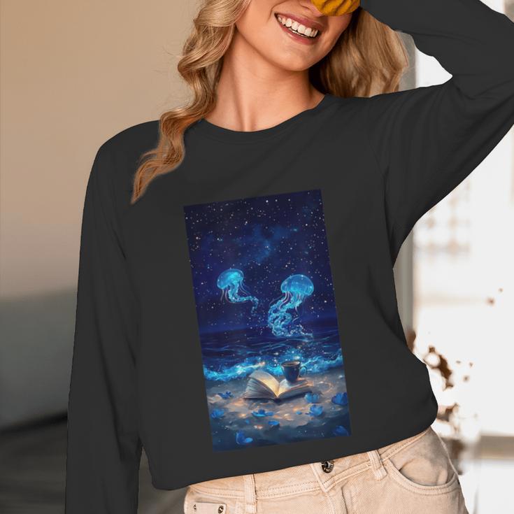 Cosmic Botanical Book Lover Reading Unisex Long Sleeve T-Shirt Cosmic Botanical Book Lover Reading Unisex Long Sleeve T-Shirt