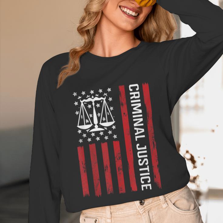 Criminal Justice Major College Student Graduate Graduation Unisex Long Sleeve T-Shirt