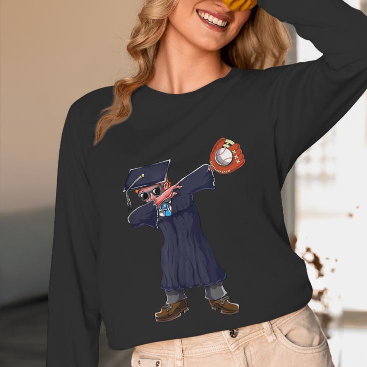 Cute Dabbing Kid Elementary School Graduation Baseball Unisex Long Sleeve T-Shirt