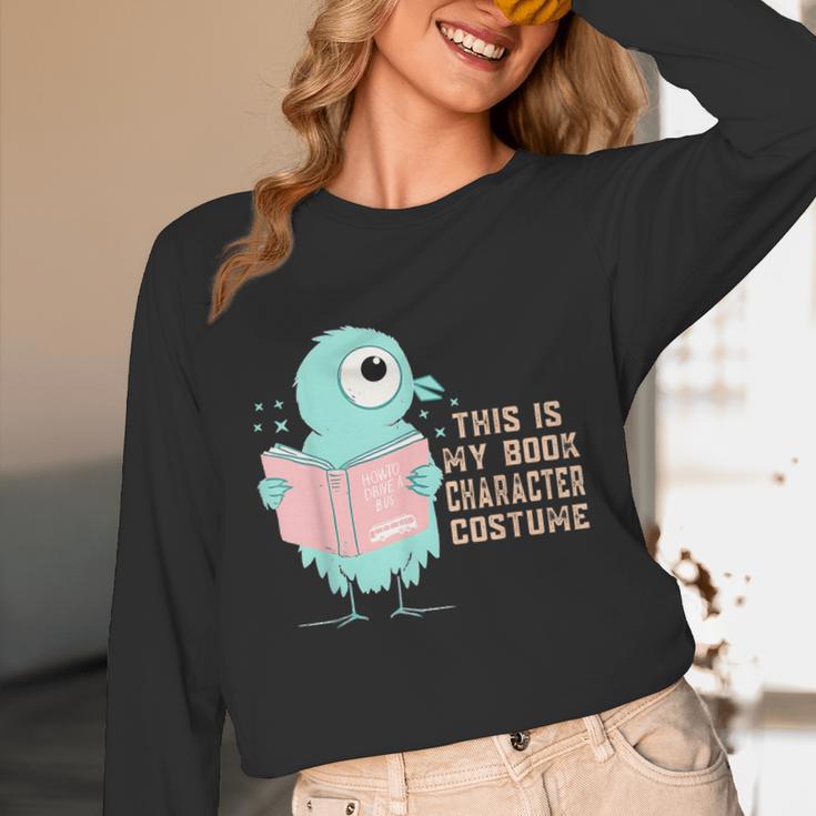 Cute Pigeon This Is My Book Character Costume For Reading Unisex Long Sleeve T-Shirt