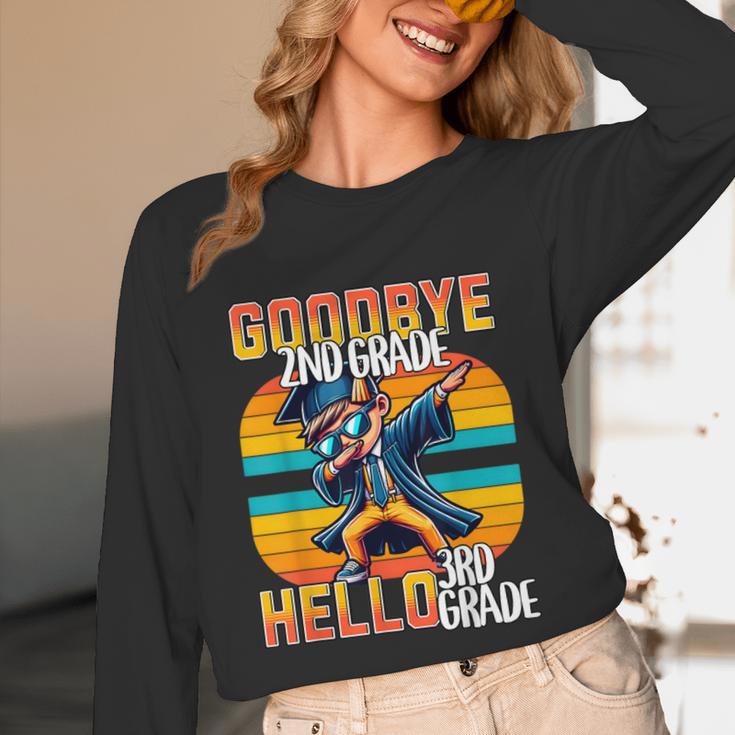 Dabbing Boy Goodbye 2nd Grade Hello 3rd Grade Graduation Unisex Long Sleeve T-Shirt