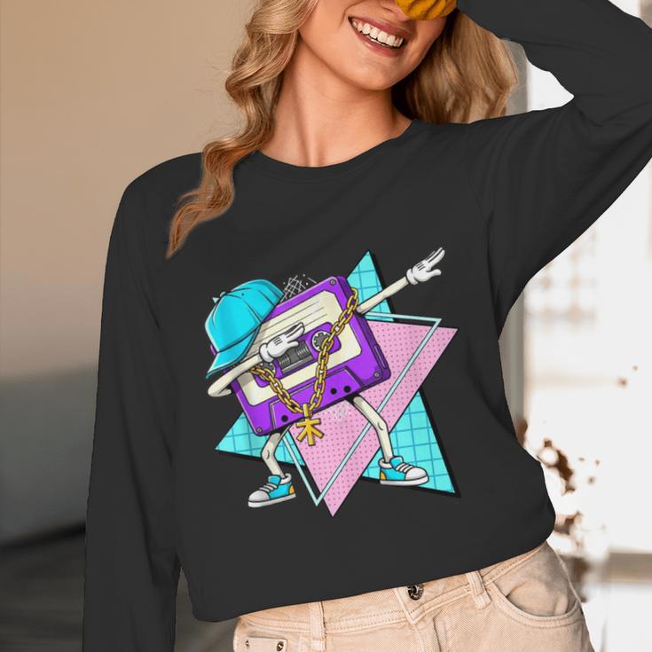 Dabbing Cassette Tape 70s 80s 80s Outfit Nostalgia Unisex Long Sleeve T-Shirt Dabbing Cassette Tape 70s 80s 80s Outfit Nostalgia Unisex Long Sleeve T-Shirt